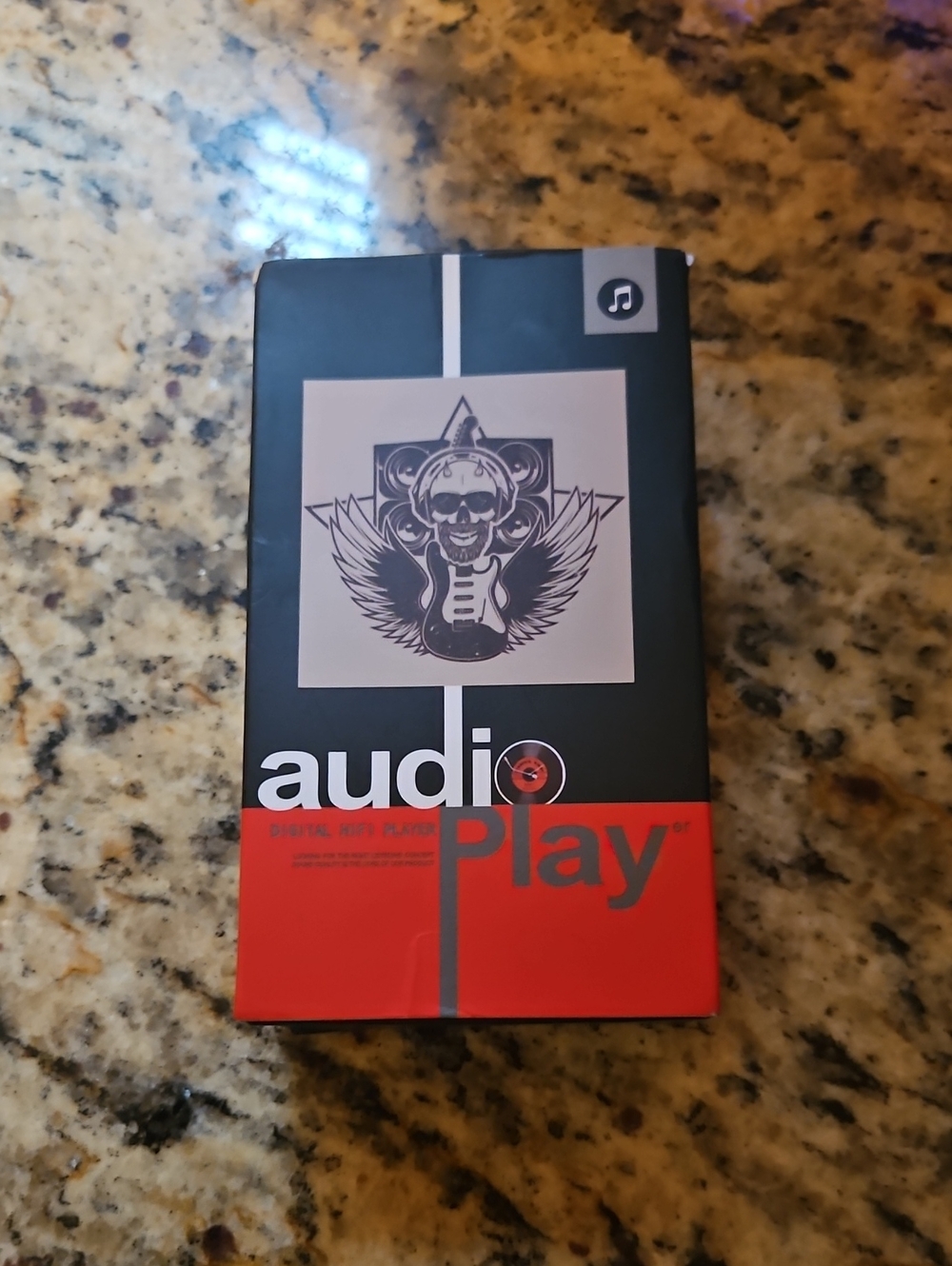 audioPlay Red & Black Portable Digital MP3 Player